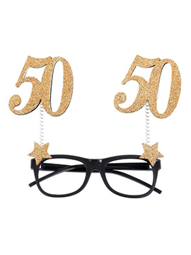 Gafas 50 Cumpleaños Dorado
